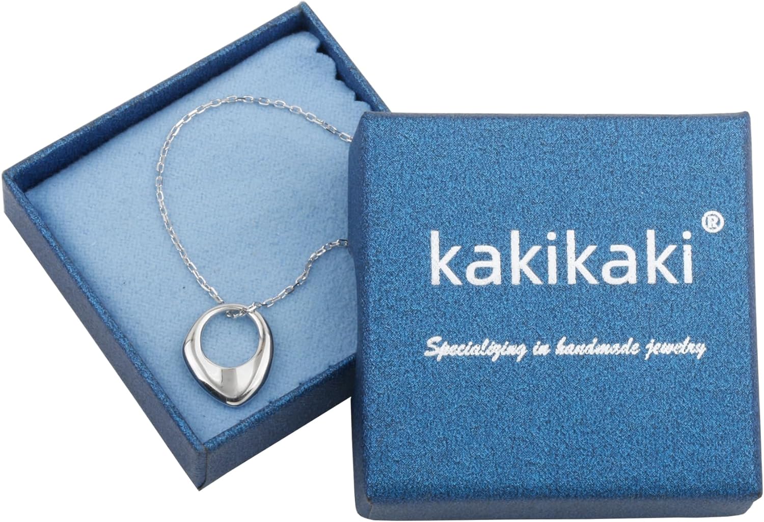 Kakikaki Minimalist 925 Sterling Silver Artistic Horseshoe Charm Choker Necklaces for Women - Image 7