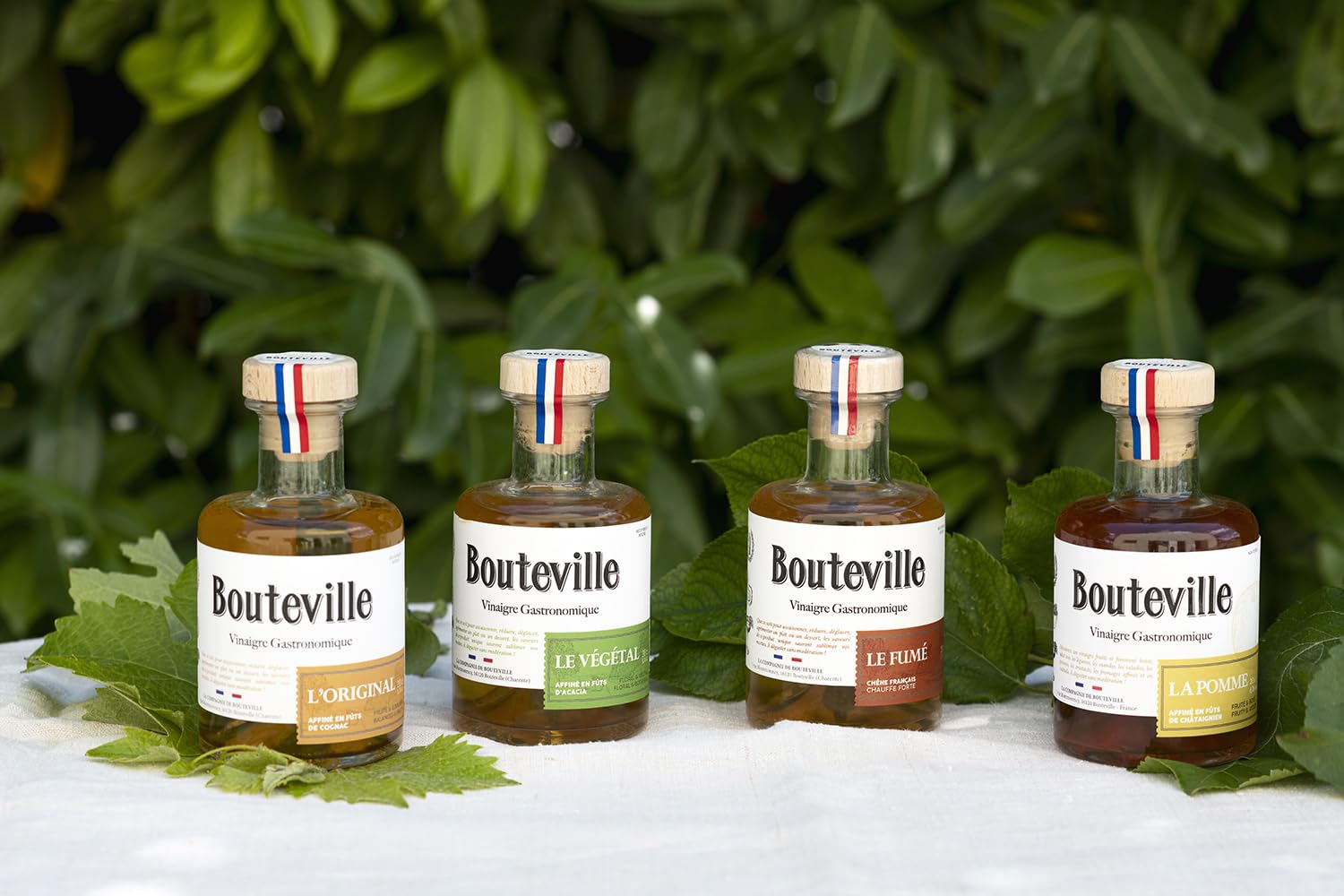 Bouteville Vinaigre Gastronomique L'Original 200ml - Affiné en Fûts de Cognac, Élaboration Artisanale en Charente, Cépage Ugni Blanc avec Notes Fruitées et Équilibrées