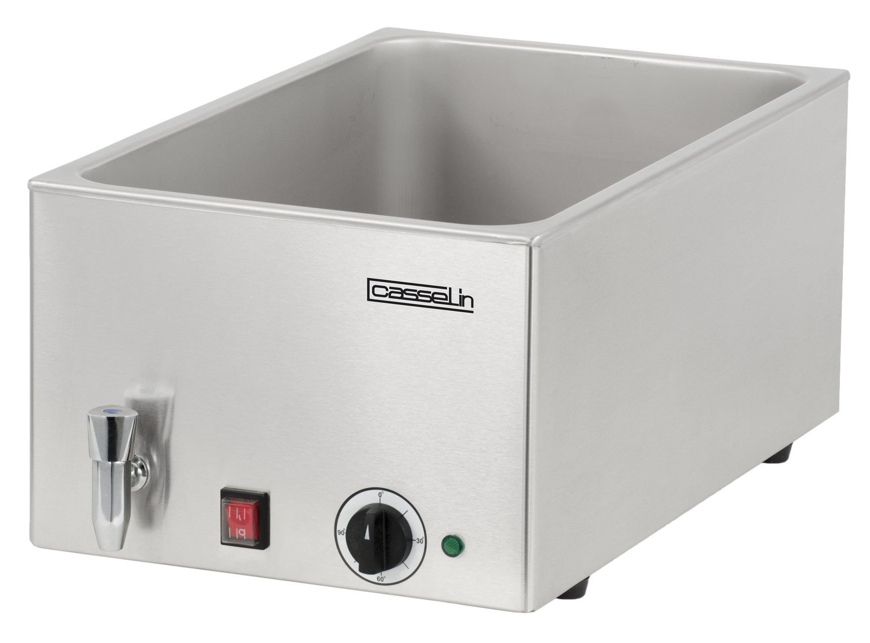Casselin Cbmv1b – Bain Marie Ultrasonido Con Válvula Gn 1/1