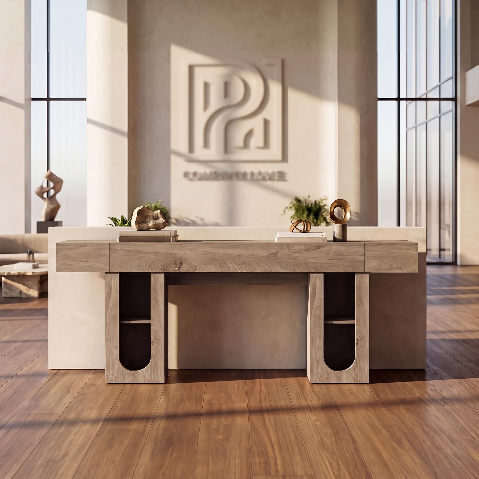Entryway Console Table with Storage - 71 inches