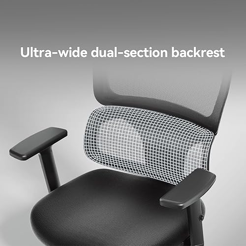 Miniatura 5 de SIHOO M56C Silla de oficina ergonómica, silla de escritorio con respaldo alto, soporte lumbar, silla giratoria para computadora con reposacabezas