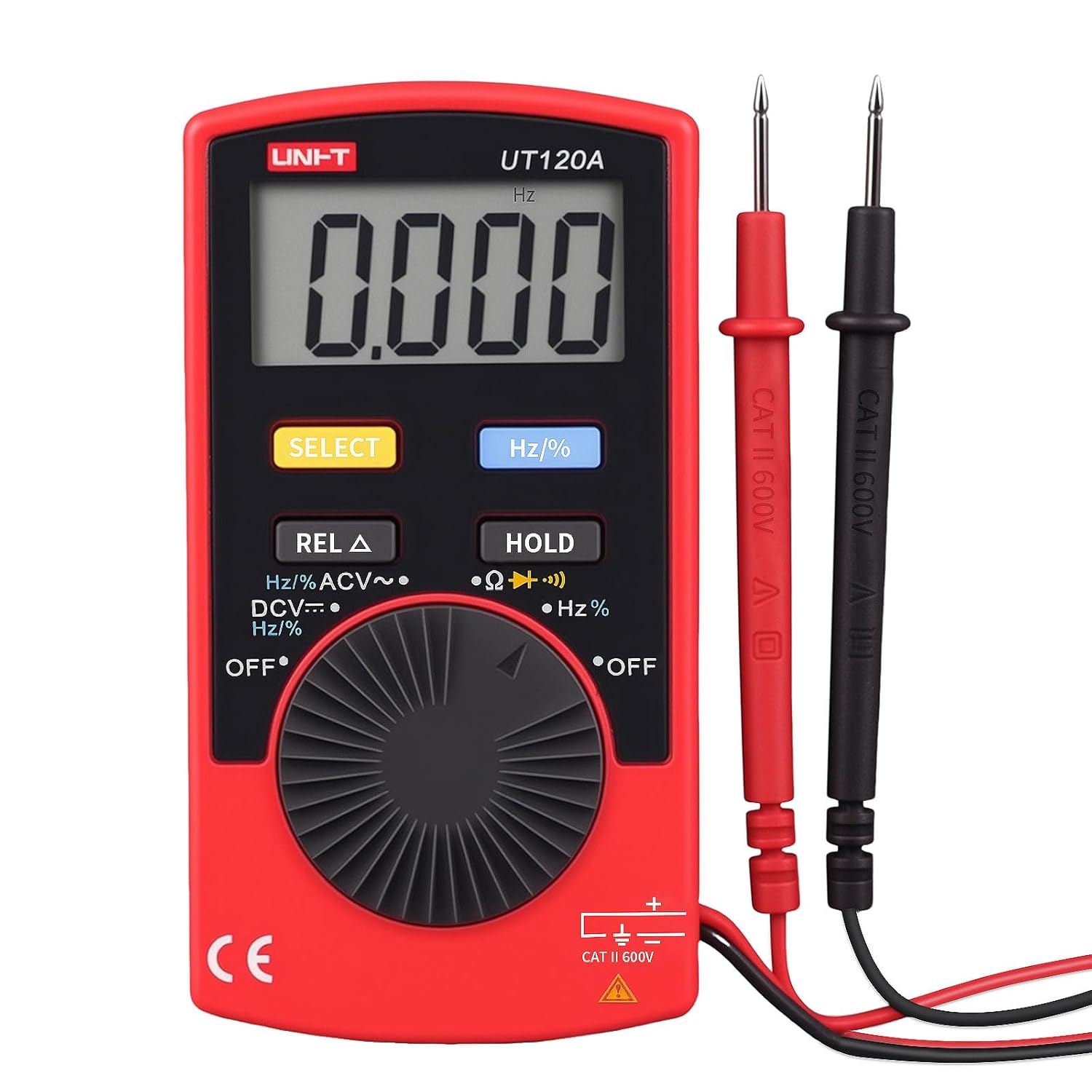 UNI-T UT120A Handheld Pocket Size Digital Multimeter AC/DC 600V Auto Range Continuity Buzzer Voltage Meters Testers