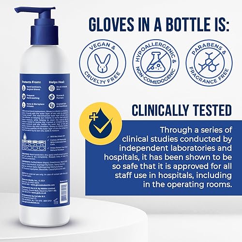 Miniatura 5 de Gloves In A Bottle Crema Working Hands  Loción hidratante hipoalergénica para manos muy agrietadas  Tratamiento protector de manos para