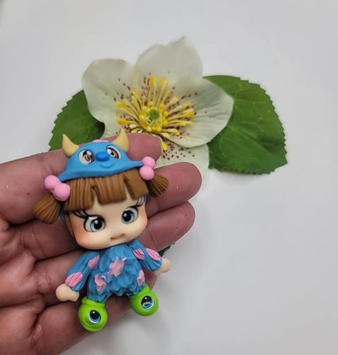 Miniatura 3 de Muñeca de arcilla Boo 2#671 para centro de arco, dijes de joyería, accesorios y más