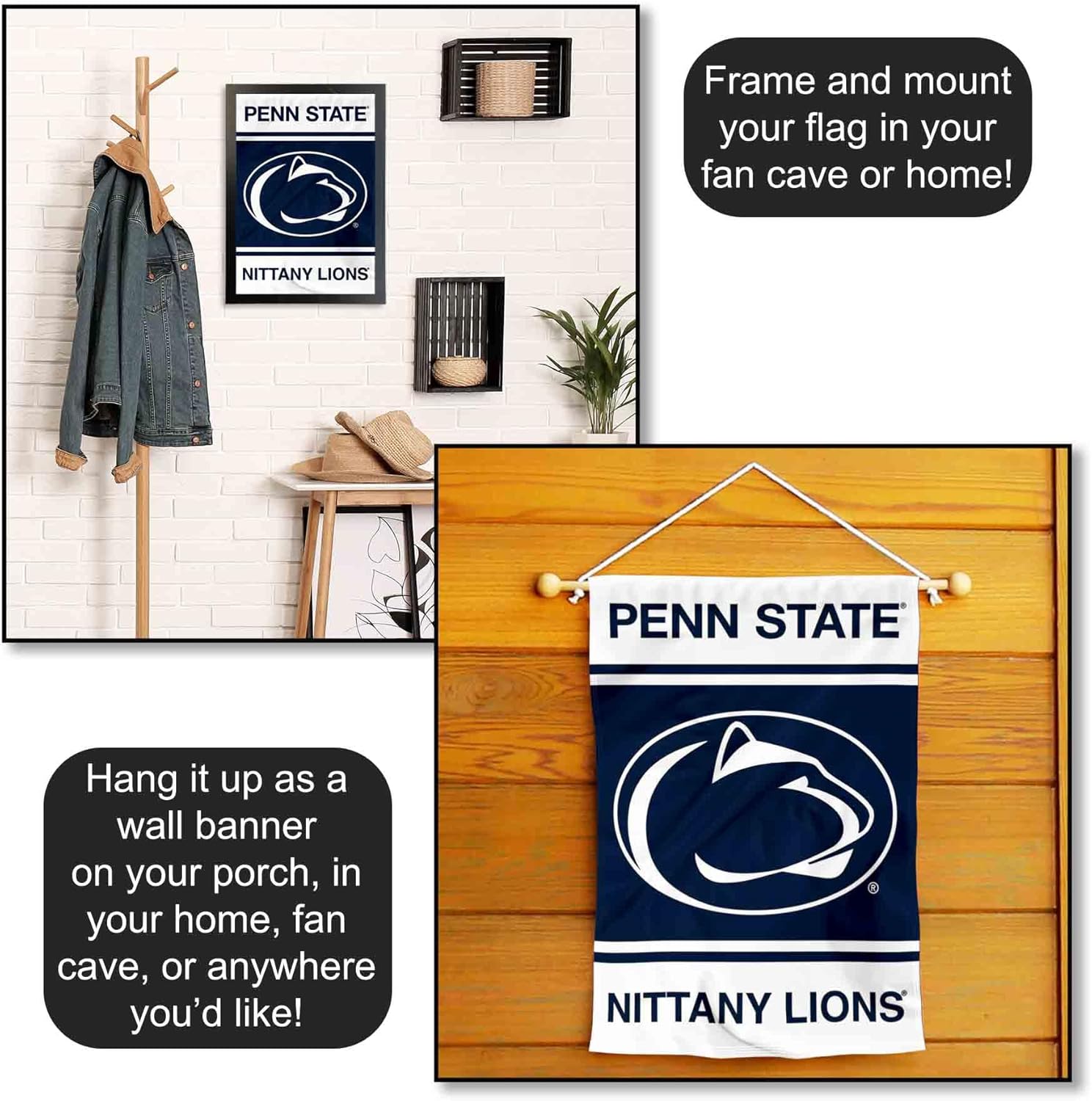 College Flags & Banners Co. Penn State Nittany Lions Garden Flag - Image 5