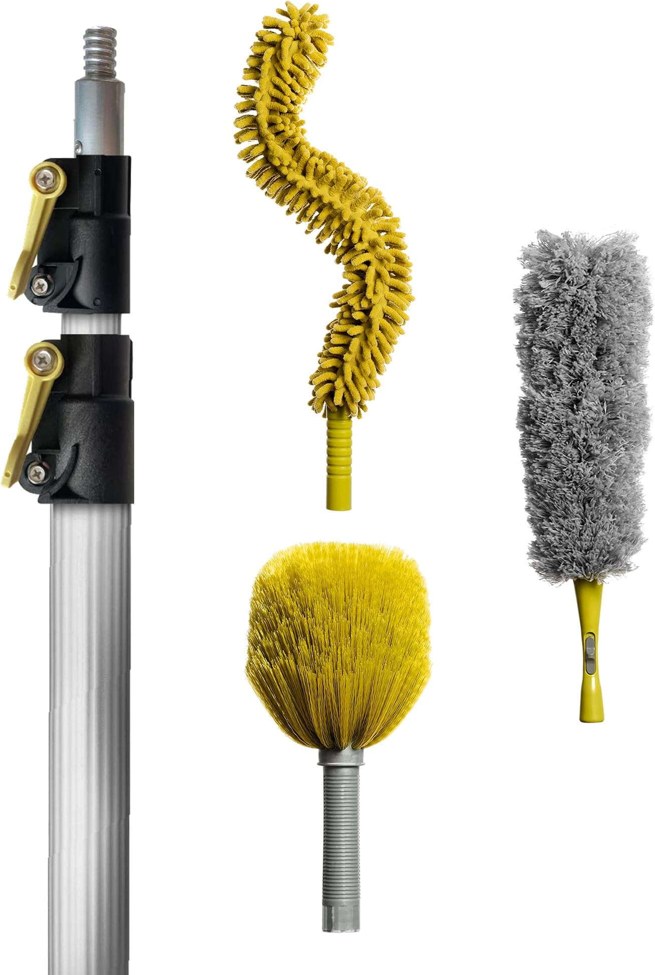DocaPole 624 Foot (2m 7m) Extension Pole with Cobweb Duster