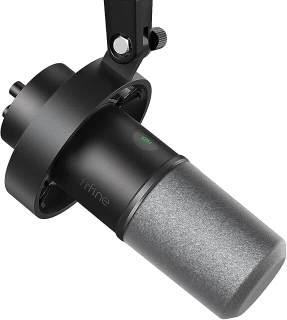 FIFINE Recording XLR/USB Microphone Studio Dynamic Podcast Cardioid Micr...
