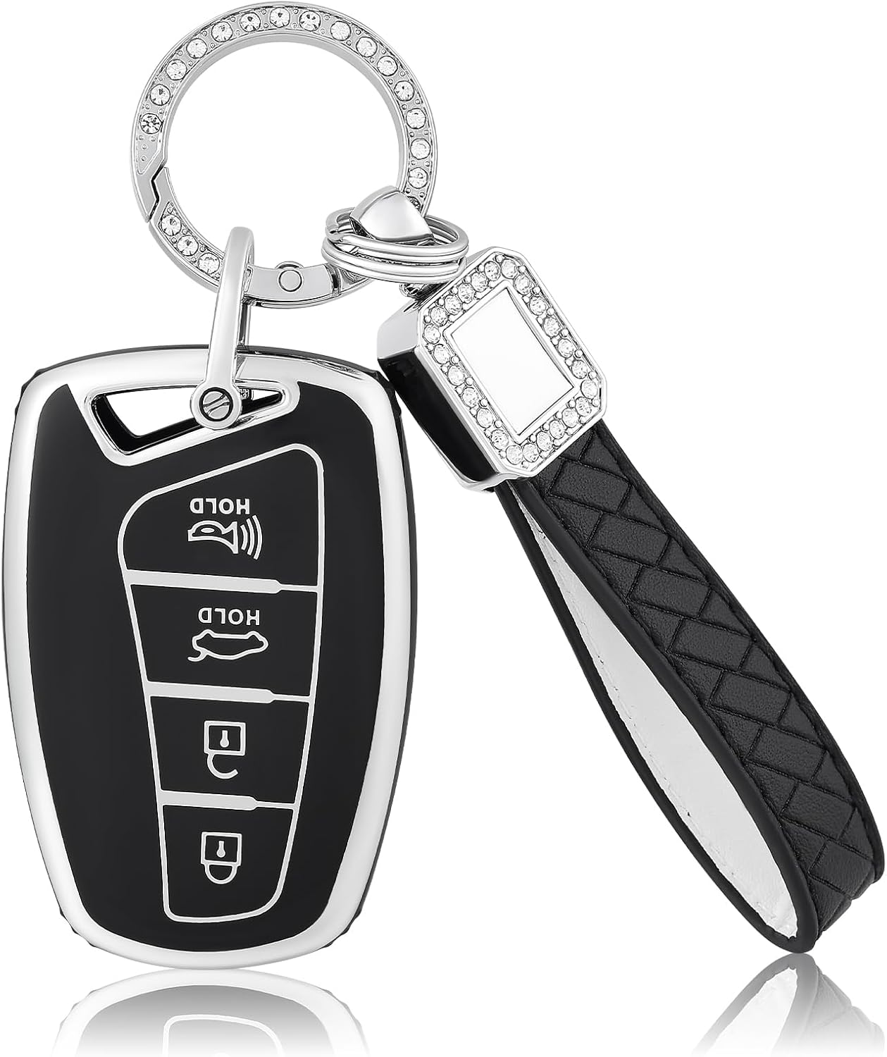 Key Fob Cover for Hyundai Santa fe Genesis Equus Azera Car Key