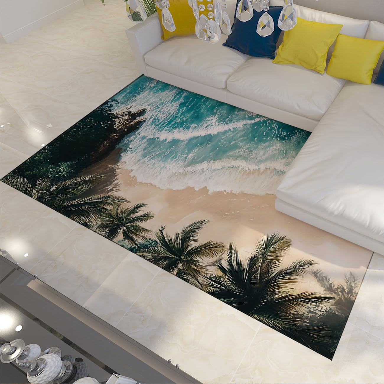 Tapis intérieur lavable qui ne glisse plus pour chambre