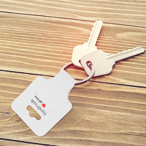 Miniatura 6 de EXCEART 100pcs Necklace Display Cards Self Adhesive Jewelry Packaging Card for Keychain Bracelet Hair Band Fold Over Hanging Holder