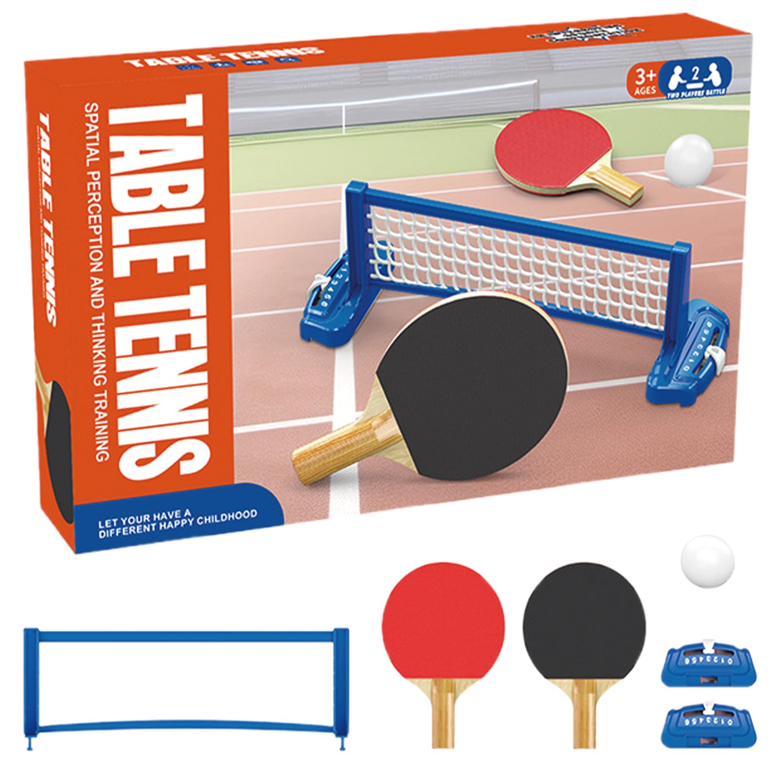 Mini Set Tennis Tavolo,Gioco Da Scrivania Per Bambini - Giocattolo Educativo per Bambini Ragazzi Adulti Feste Casa Scuola Ufficio