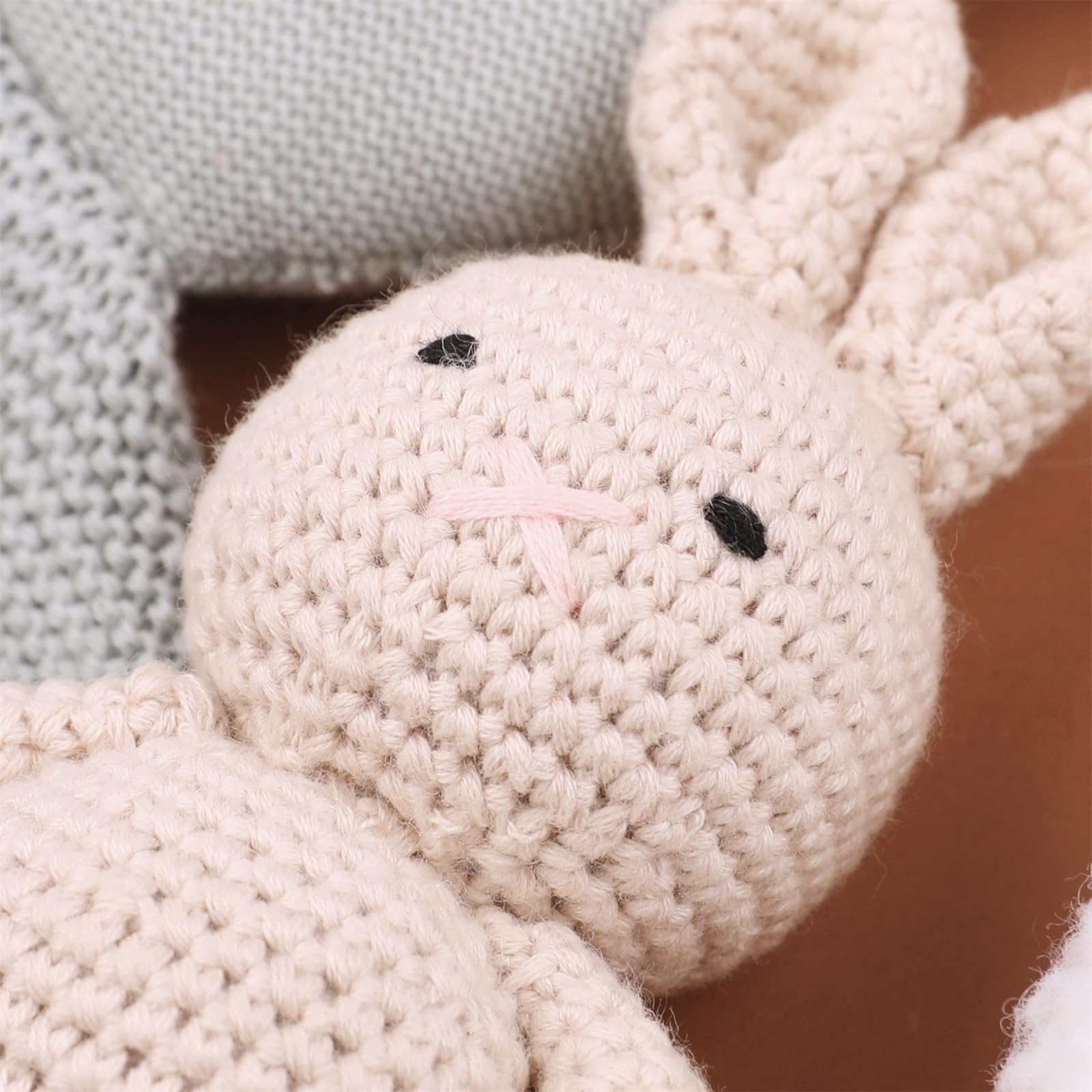 1 juego de colgante de luna de felpa para bebé, manta de algodón y accesorios de baño relajantes