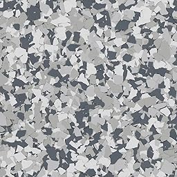 Vetta Coatings Flakes (10 lbs, 4.5kg) for Epoxy for Garages, Basements, Professional Concrete Floor Restoration, 1/4'' Vinyl Flakes Packaged in Canada (Gravel)