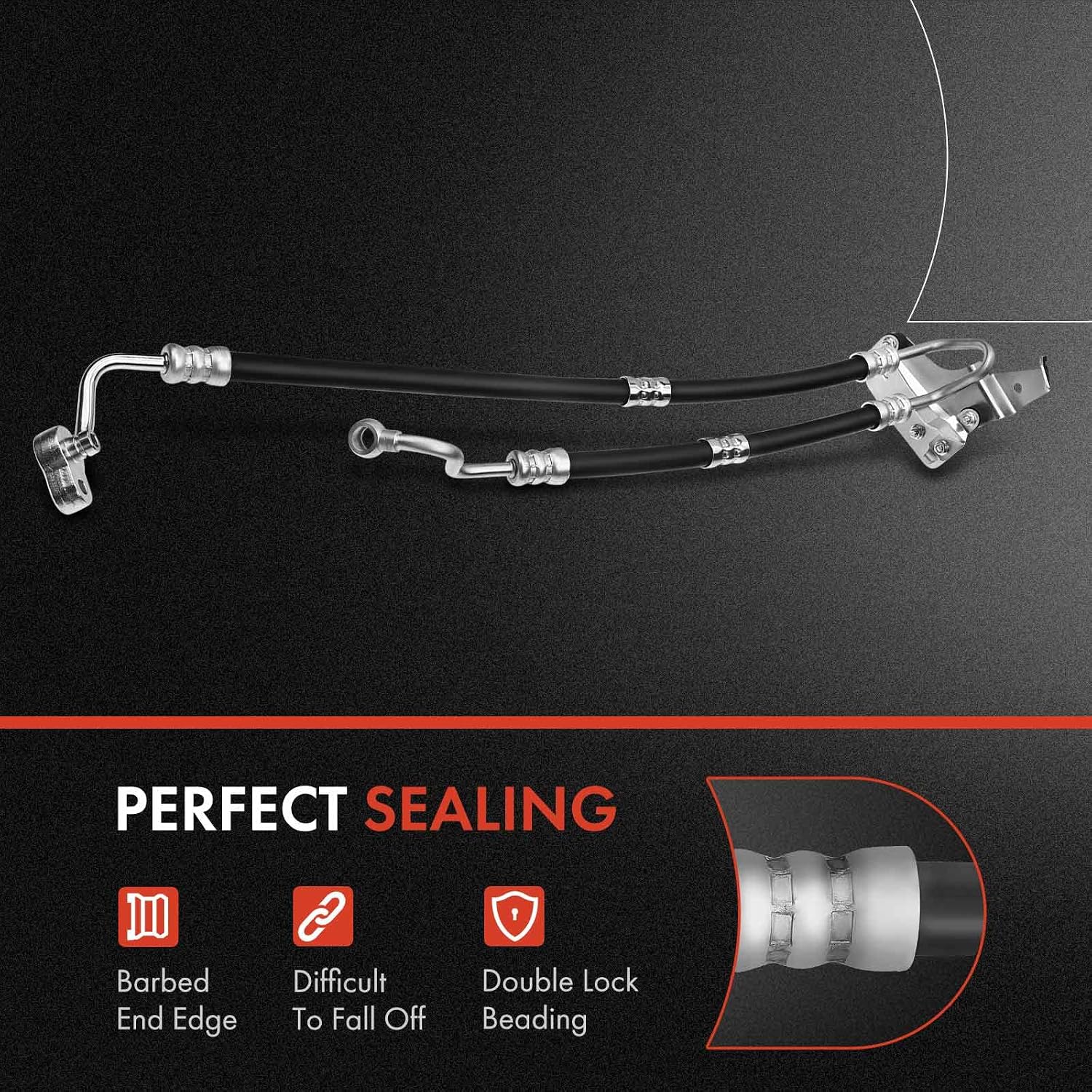 A-Premium Power Steering Return Hose Line Assembly Compatible with BMW | for BMW X5 2011-2018, X6 xDrive35i 2008-2018, Replace 32416786795
