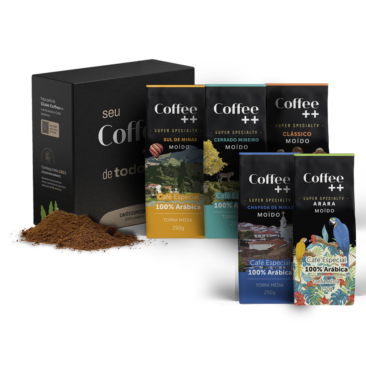 Kit 5 Pacotes Café Moído 250g