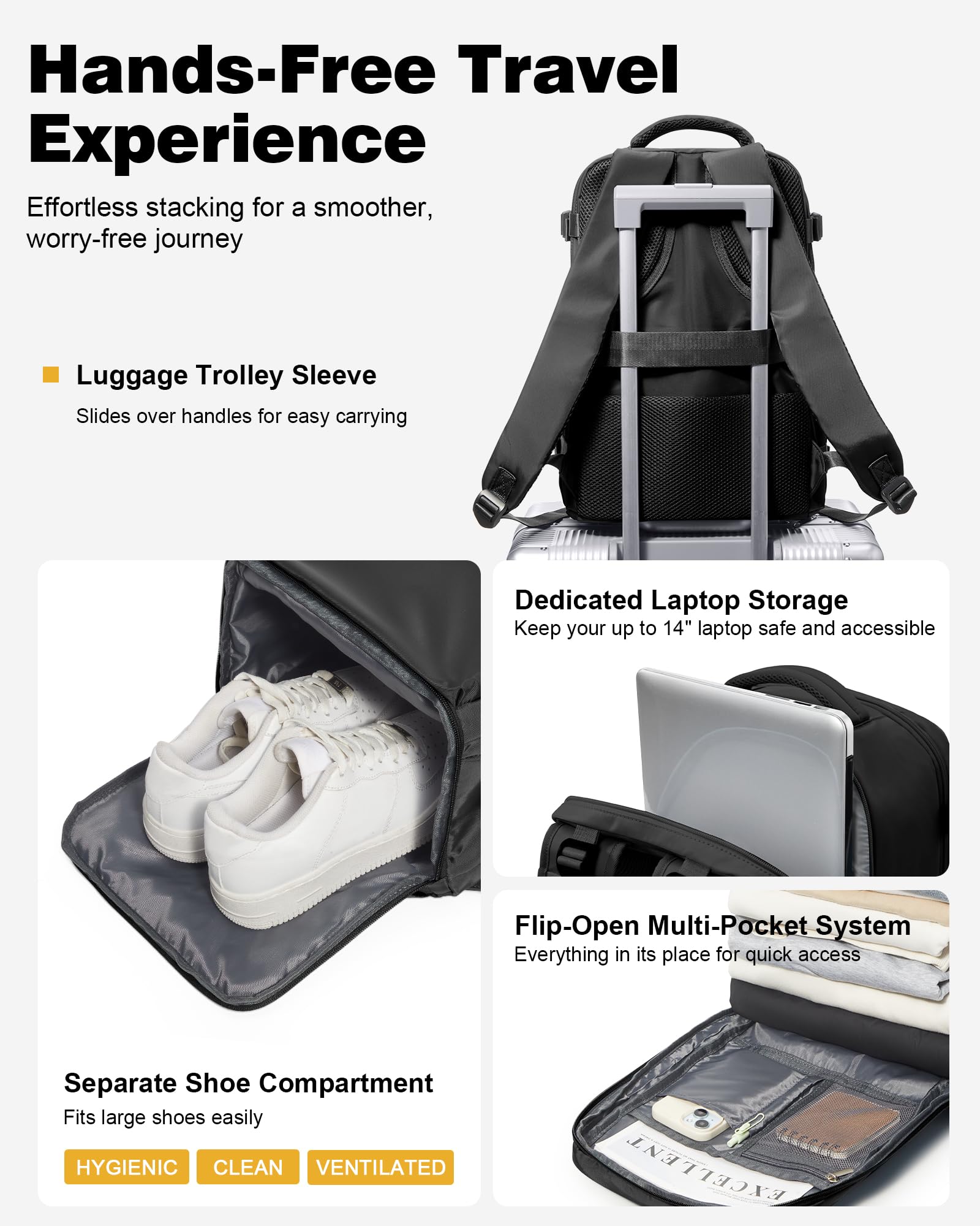 Mochila de Vacío con Bomba Eléctrica, Mochila Viaje Cabina Avion 40x30x20 Ryanair con Bolsas Vacio,Mochilas Portatil Cabina Avion Impermeable Travel Backpack