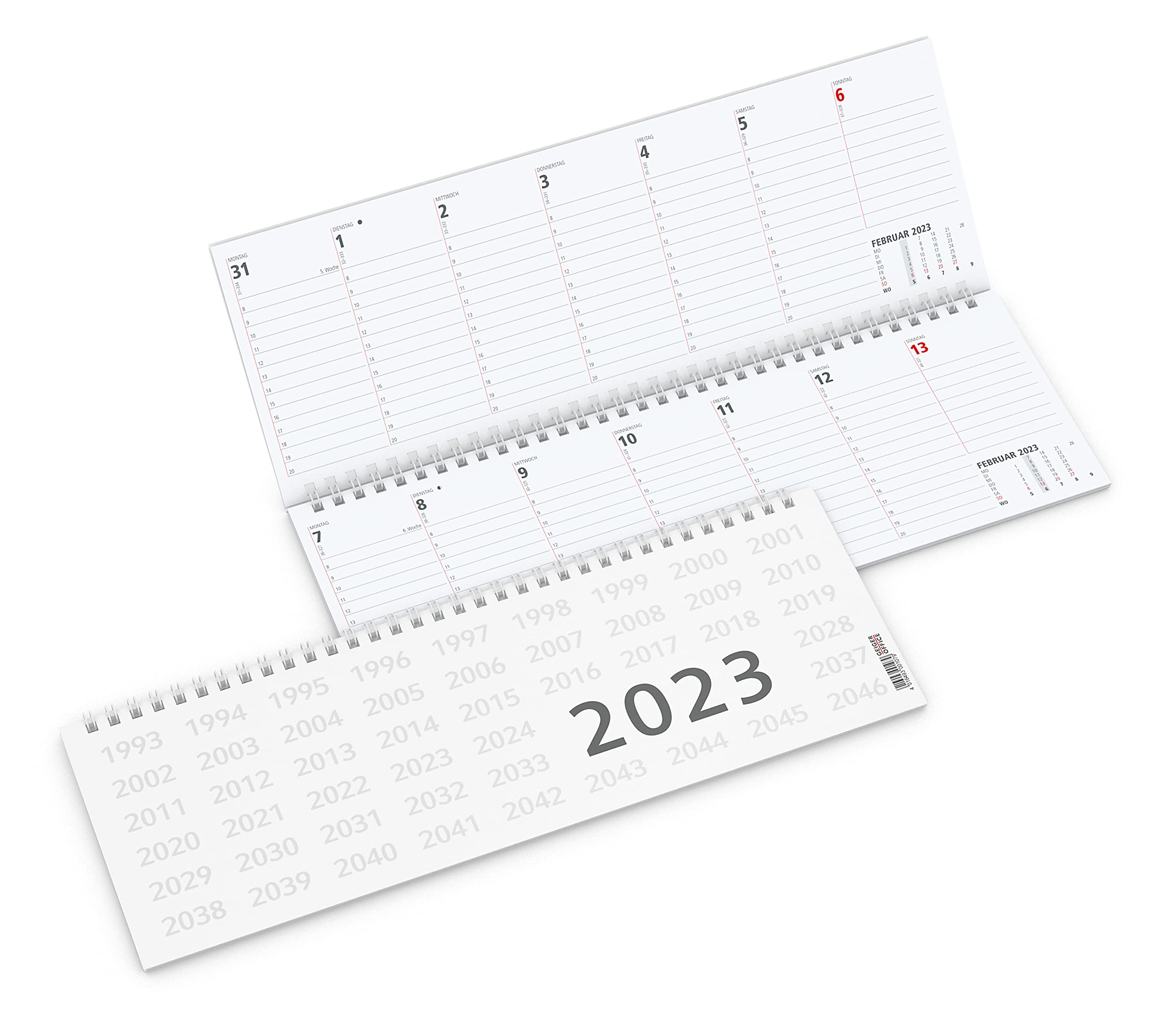Geiger-Notes Tabletop Horizontal Calendar Signal Pack of 3