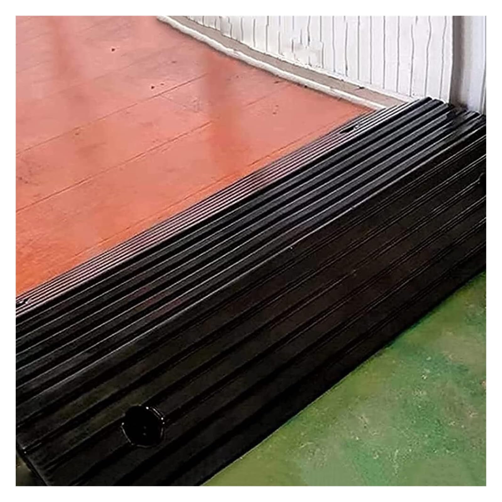 Chair Rubber Door Step Ramp - Doorway Mobility Entry for and Scooter, Portable Simple Roadside Ramp, Heavy Duty Ramp (Black 80X50X10Cm) (Black 80x50x10cm)