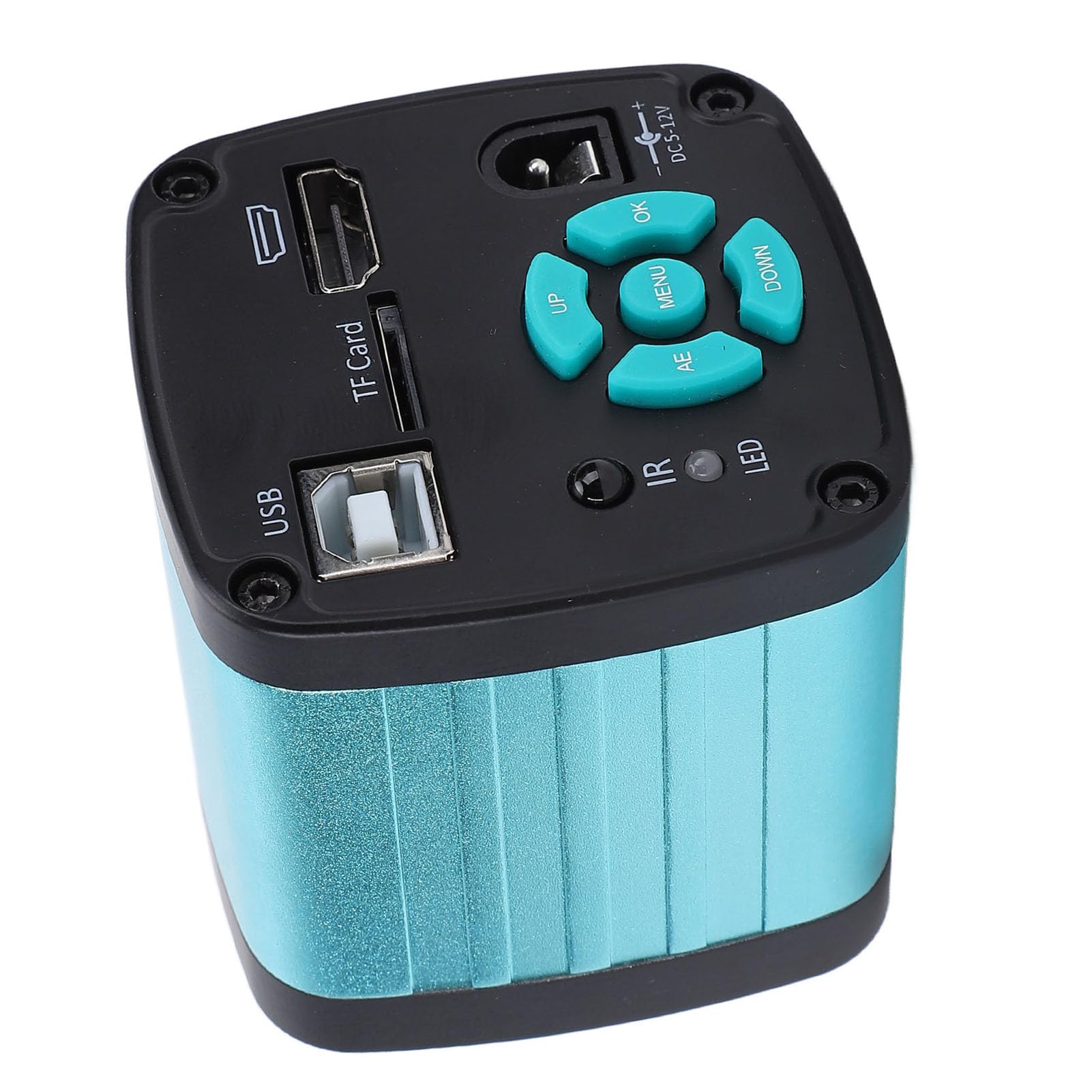 Cámara de Microscopio Electrónico, 48MP 4K 1080p USB2.0 Salida Video Industrial Cámara Video Video Industria Cámara de Microscopio HD Interfaz Multimedia para Soldadura (Enchufe