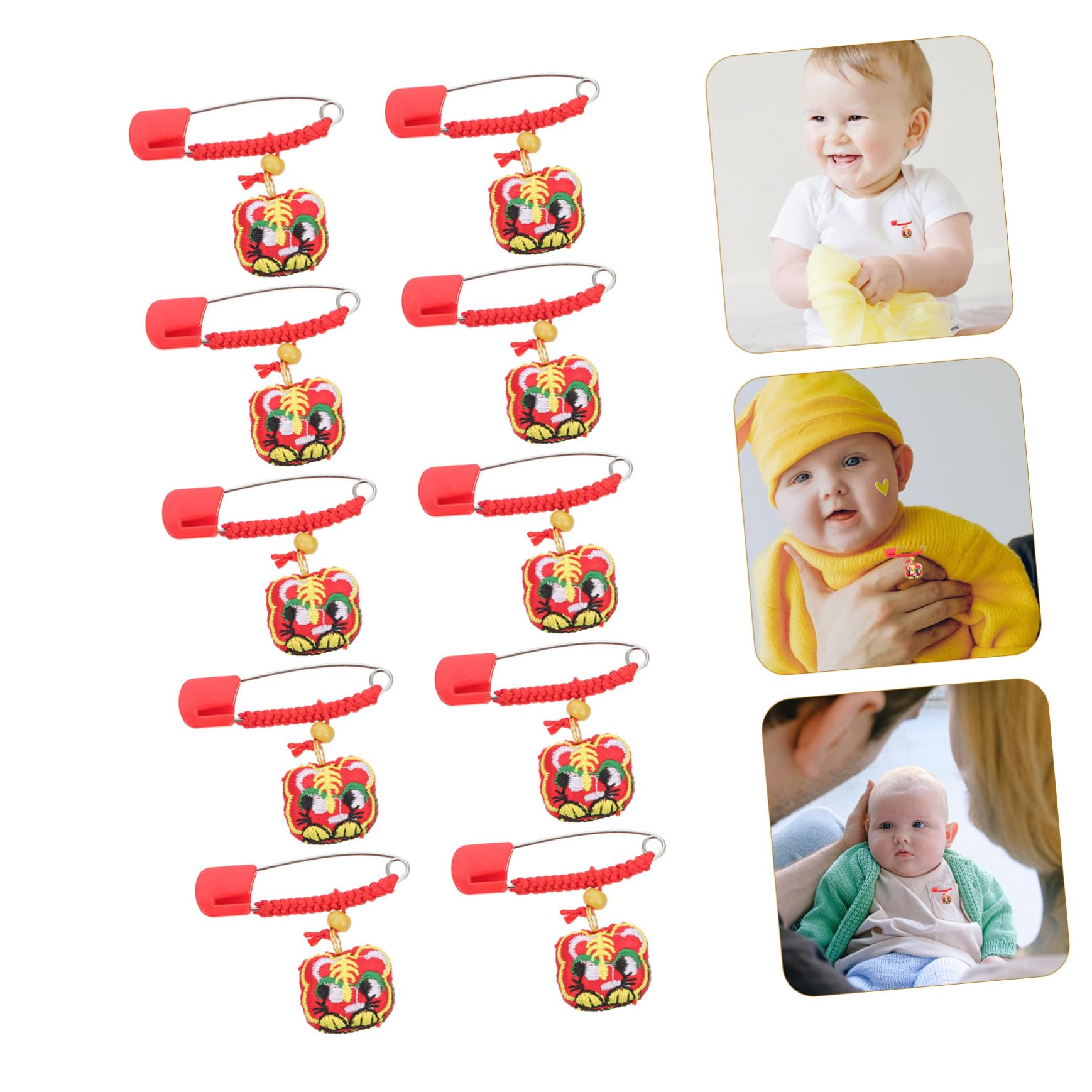 3 Set Di Spille Di Sicurezza Per Pannolini Per Bambini Spille Decorative Per Vestiti Alla Moda Materiale 10 Pezzi * 3