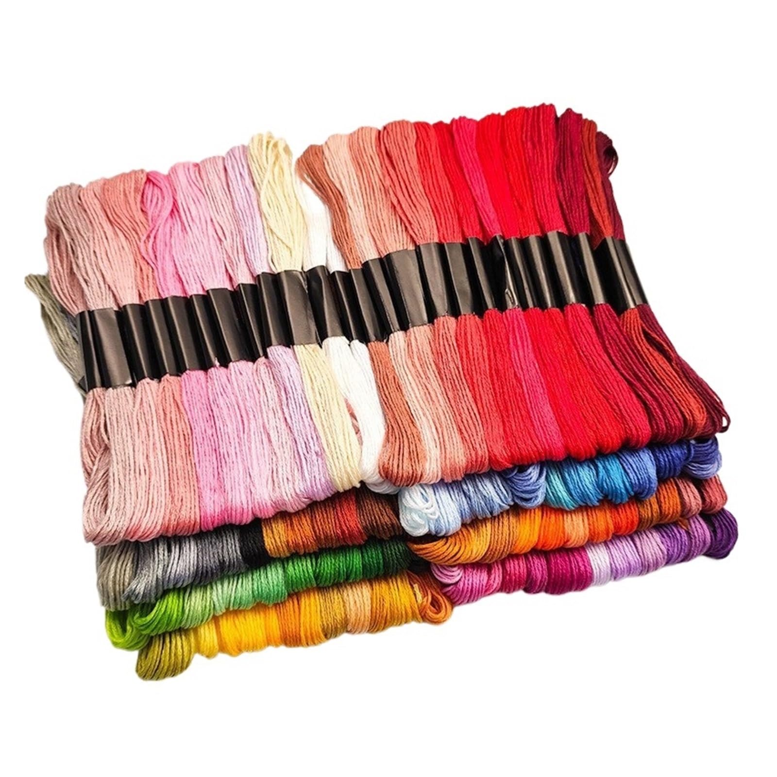 Mehrfarbige Fäden. 50/100/150/447 Stück Kreuzstichgarn, 8 Meter pro Strang, Sticktwist, Heimnähen, Basteln, DMC-Farben, Nähgarn, ideal for Kunst und Handwerk(100pcs)