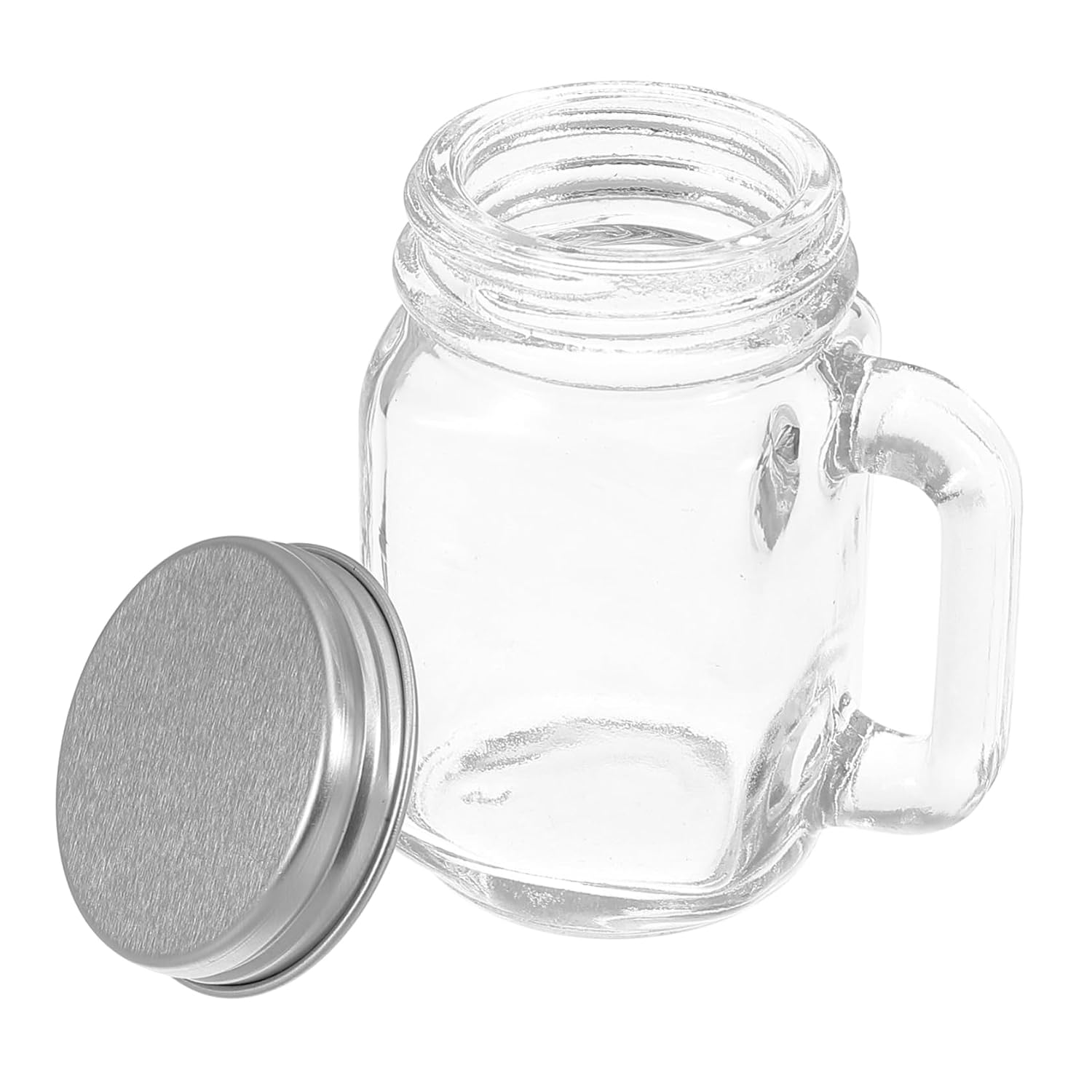 Mikinona Nail Tool Glass Container with Lid for Brushes Clippers and Grinding Heads Nail Dappen Dish for Home and Salon Use Durable and Organized Storage