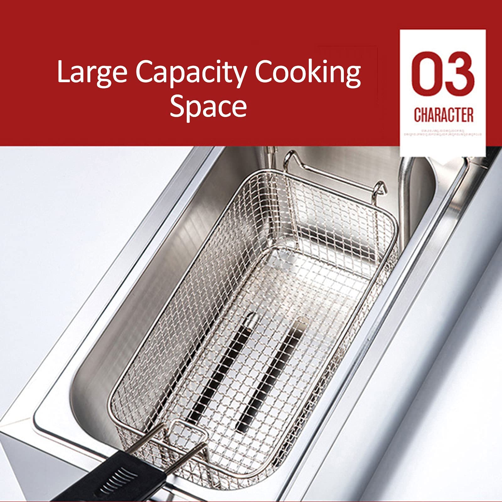 Amazon.com: Mini Deep Fryer with Basket, 2000W Stainless Steel