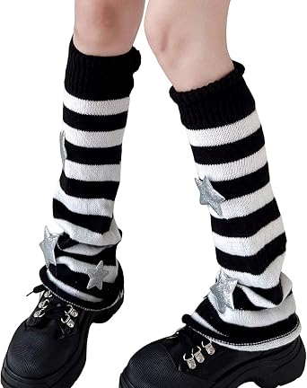 Sexybody Womens Leg Warmers Fashion Knit Warmers Long Socks Cute Y2K Kawaii Japanese Lolita Harajuku Accessories for Girls