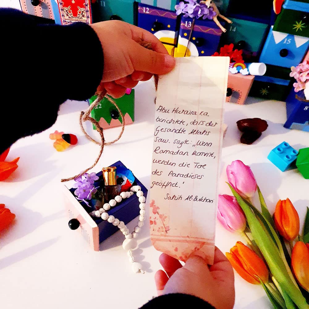 Ramadankalender für Kinder aus Holz - Adventskalender Ramadan, Himatoys, Holzspiel, Holzspielzeug, Riesen-Ramadankalender, Ramazan Takvimi, Eid Mubarak