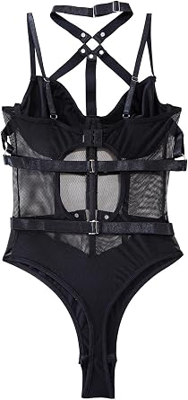 Lilosy Women Sexy Harness Lingerie Set Underwire Outfit