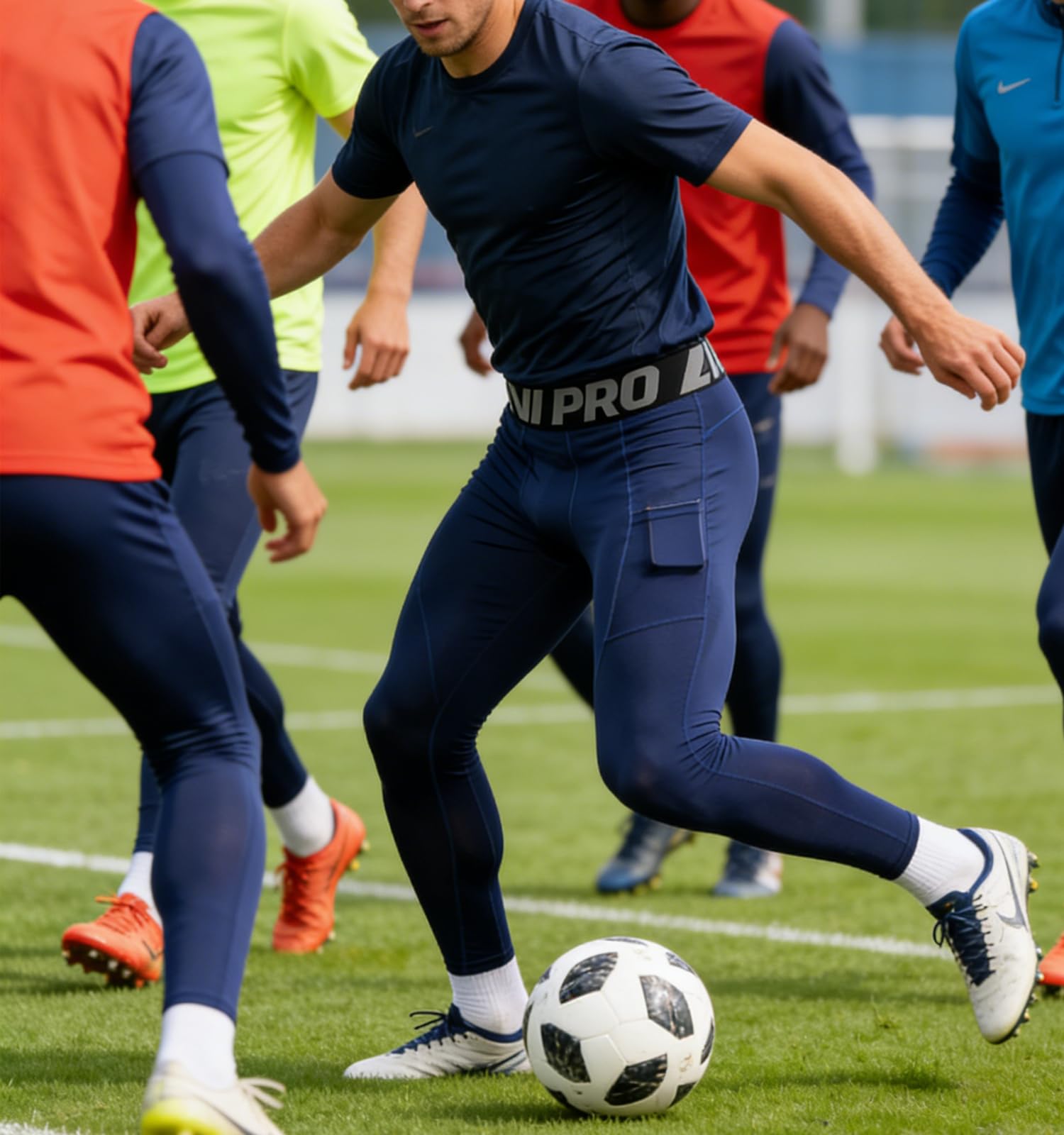2/3-pak Męskie spodnie sportowe kompresyjne szybkoschnące legginsy