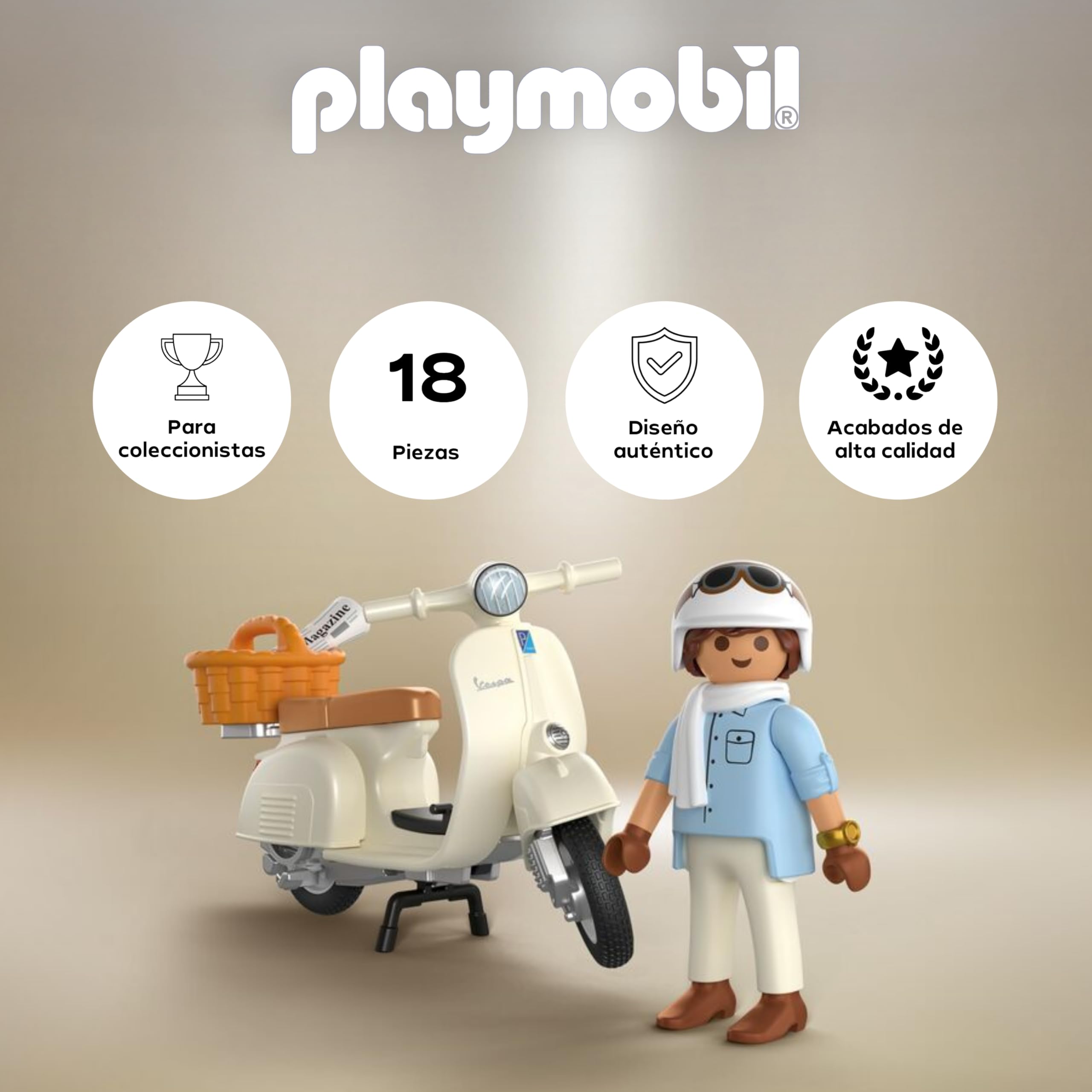 PLAYMOBIL | Vehículos | 80 años de Vespa: Estilo clásico