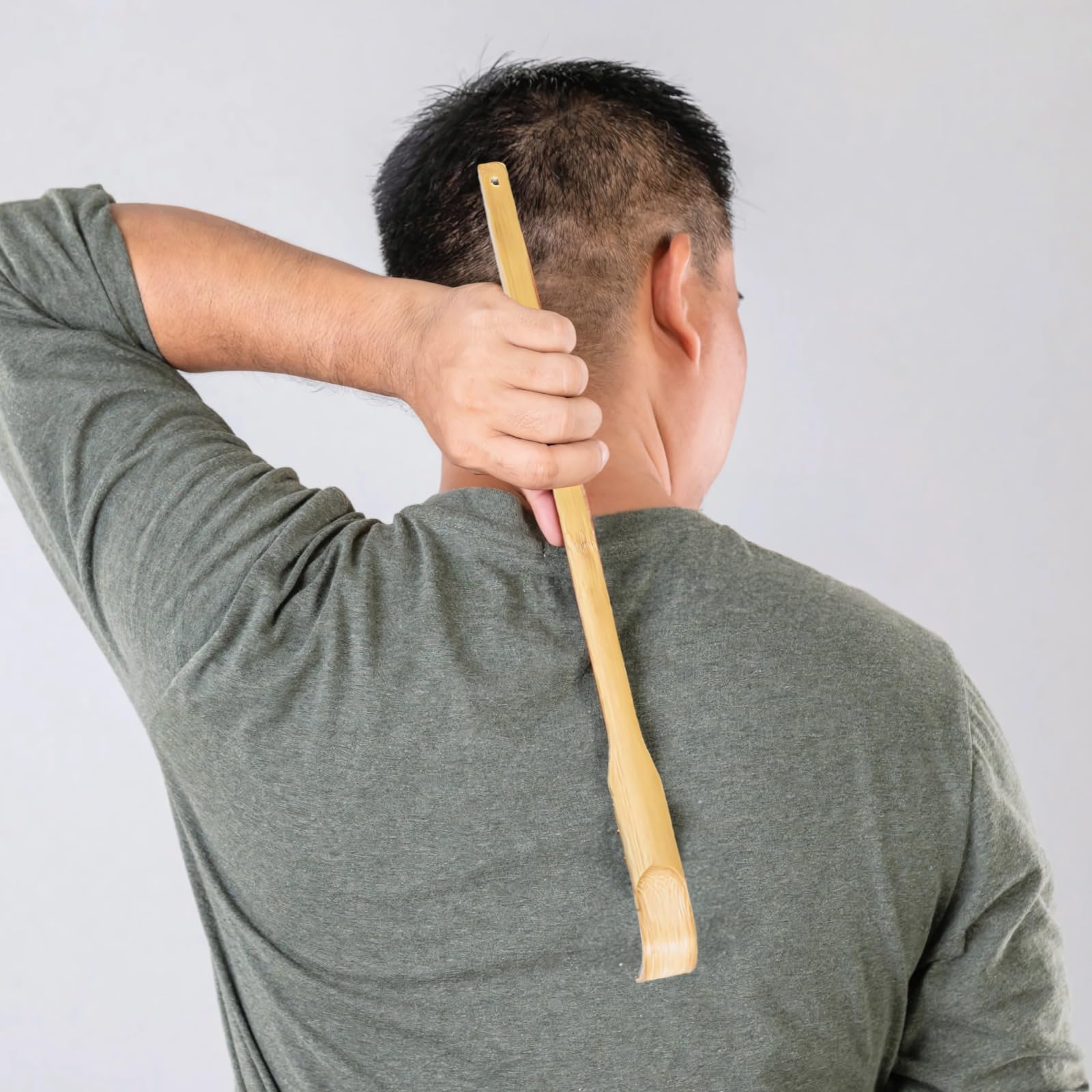 Lot de 24 gratte-dos en bois à prise en main confortable pour adultes, parfaits pour la maison et les établissements de soins, rangement suspendu idéal