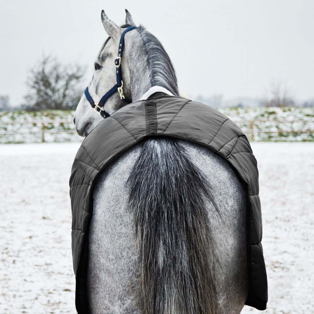 HORZE Coperta per Cavallo Nevada Inverno, 200 g, Black(BL), 130