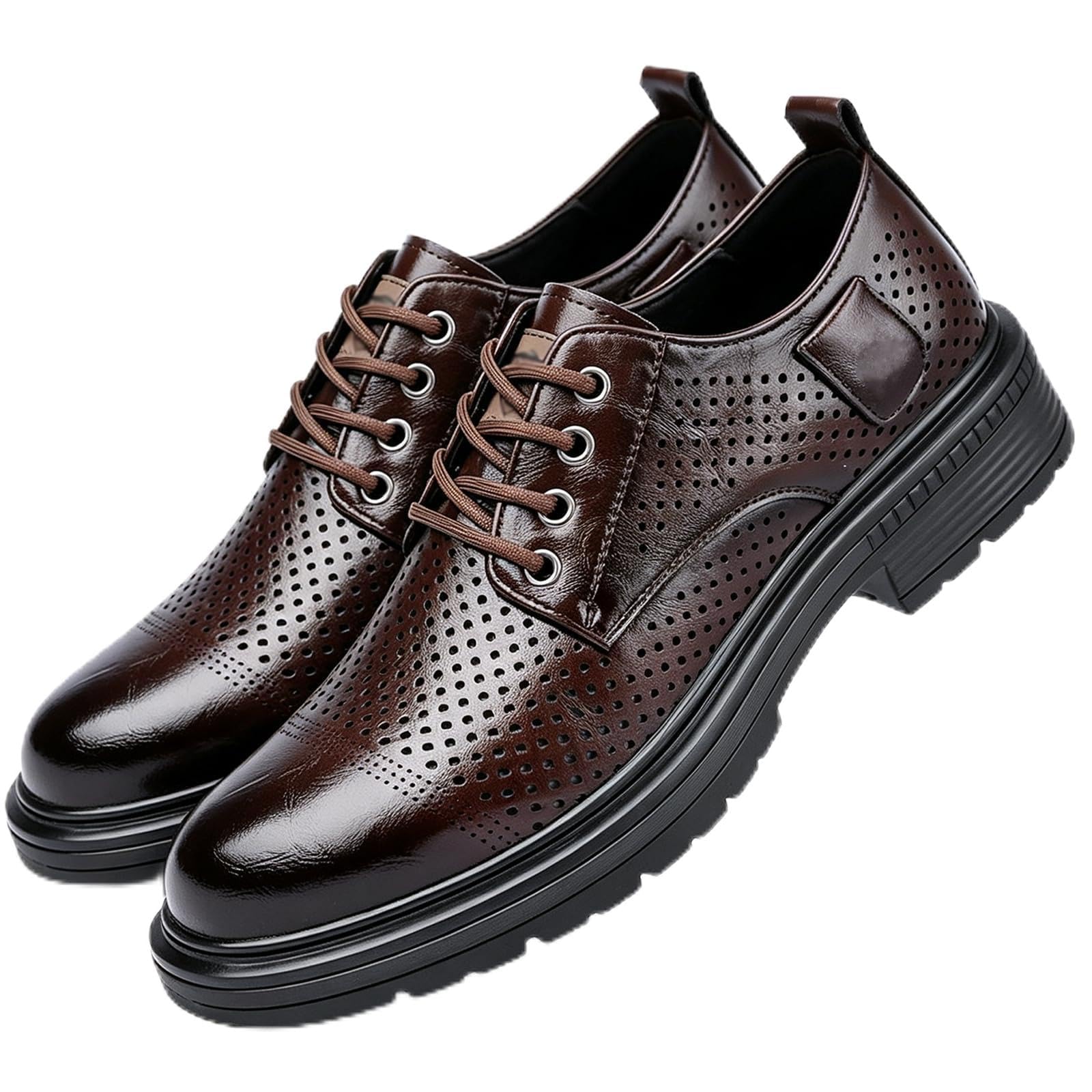 Scarpe Eleganti da Uomo Scarpe con Lacci | in pelle, punta arrotondata, ufficio, pendolarismo, tutte le stagioni, matrimoni, formale