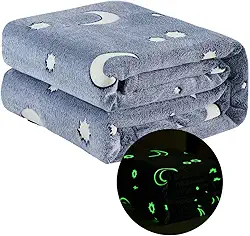 Manta Cobertor Brilhante para Crianças que Ilumina no Escuro Infantil Microfibra Fluorescente Magica Neon Luminosa 1,80/2,00MTS (Menina)