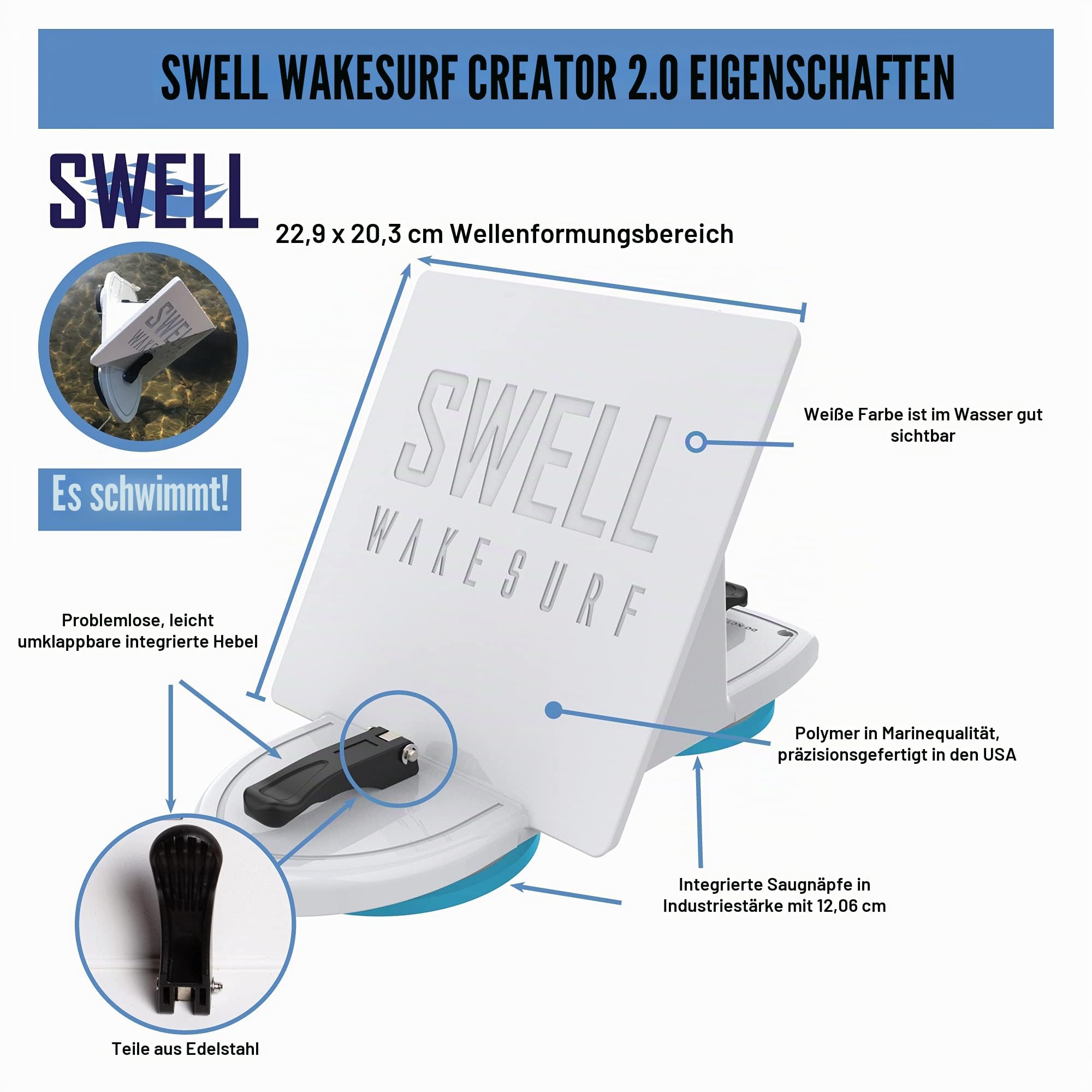 SWELL Wakesurf Wellengenerator 2.0
