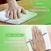 Vista 6 de Towels N More Paquete de 24 toallas de trapeador de bar de 16x19, toallas de cocina de algodón altamente absorbentes y reutilizables - Toallas