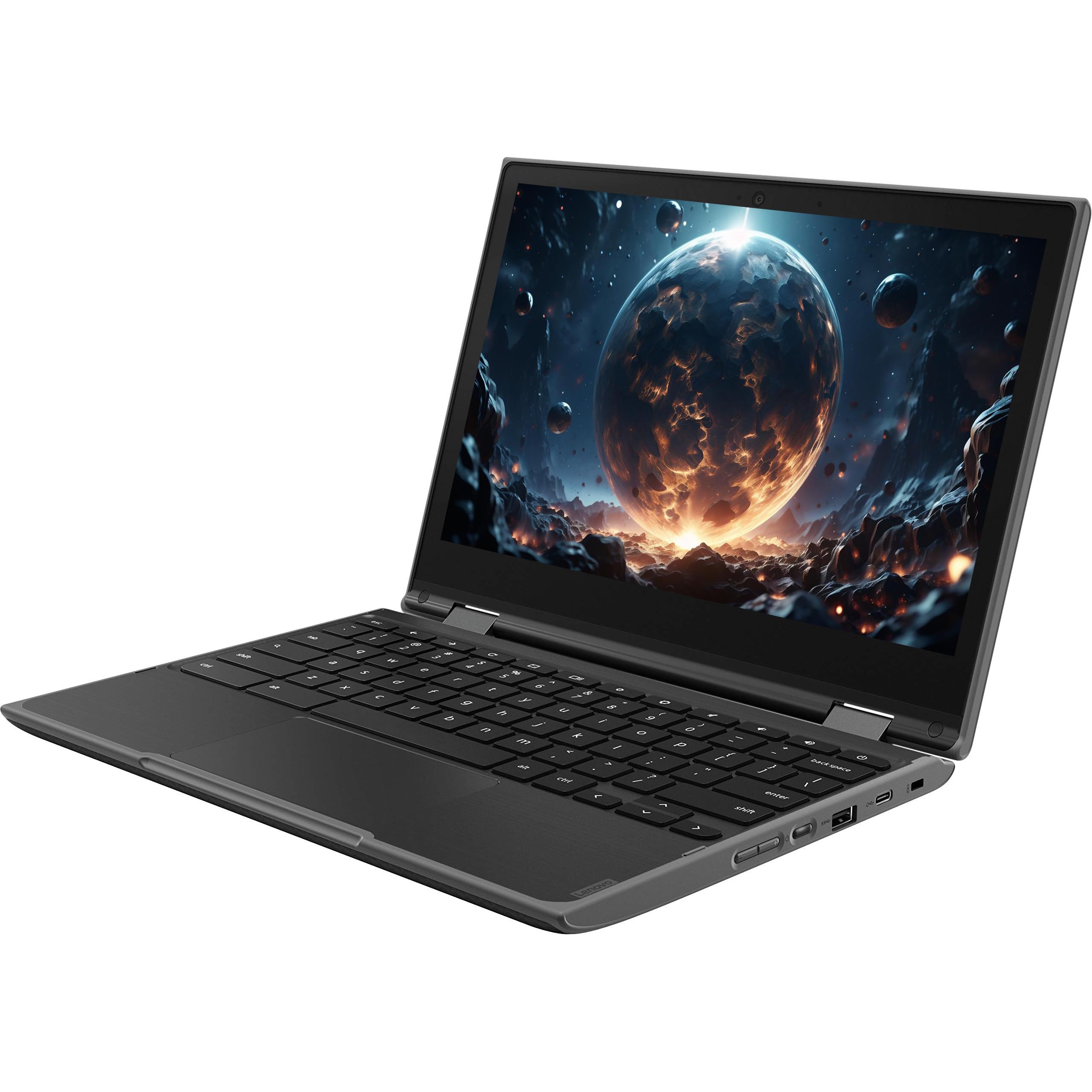 Lenovo Chromebook 300e Ordinateur portable 2 en 1 avec écran tactile Intel Celeron N4020, écran 11,6" (1366 x 768), 4 Go de RAM, 32 Go eMMC, clavier japonais (QWERTY, Chrome OS (reconditionné)