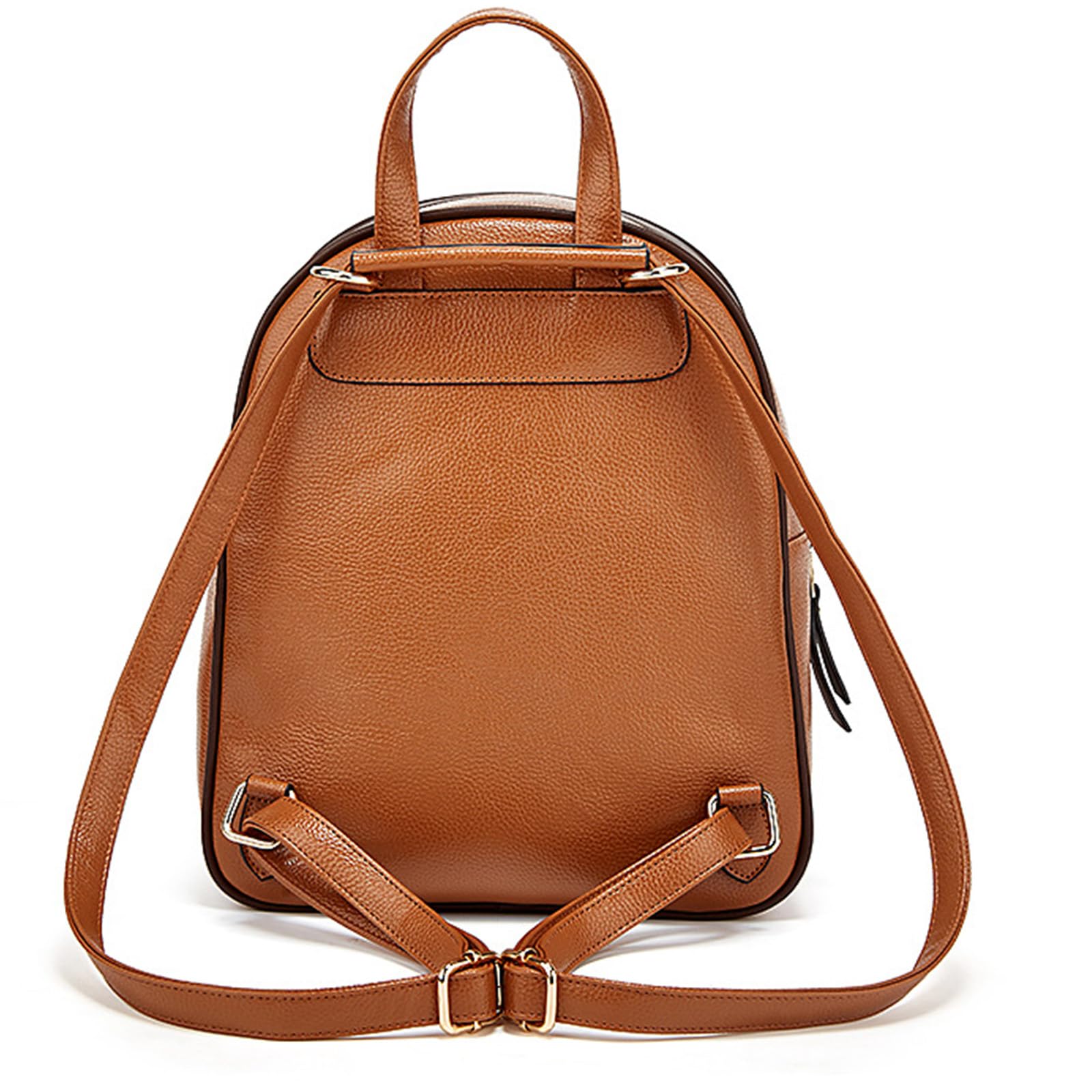 DEERWORD Mujer Bolsos Mochila Casual Bandolera Marca Mediano Antirrobo Italianos PU Cuero 82118 1 piezas Marrón