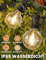 ZOTOYI Vintage LED Fényfüzér 60m, IP65 Vízálló, 100+4 G40 Törhetetlen Izzóval, Beltéri-Kültéri Dekoráció Kerthez, Partikhoz, Teraszra 2