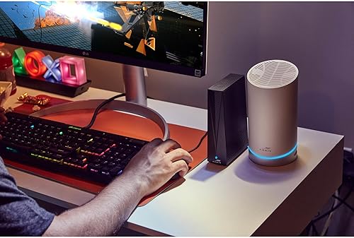 Miniatura 3 de ARRIS Kit de aceleración de enrutador de juegos Wi-Fi 6E para tablas de surf W6B  Banda dedicada de 6 GHz  Puerto de 2.5 Gbps  Funciona con
