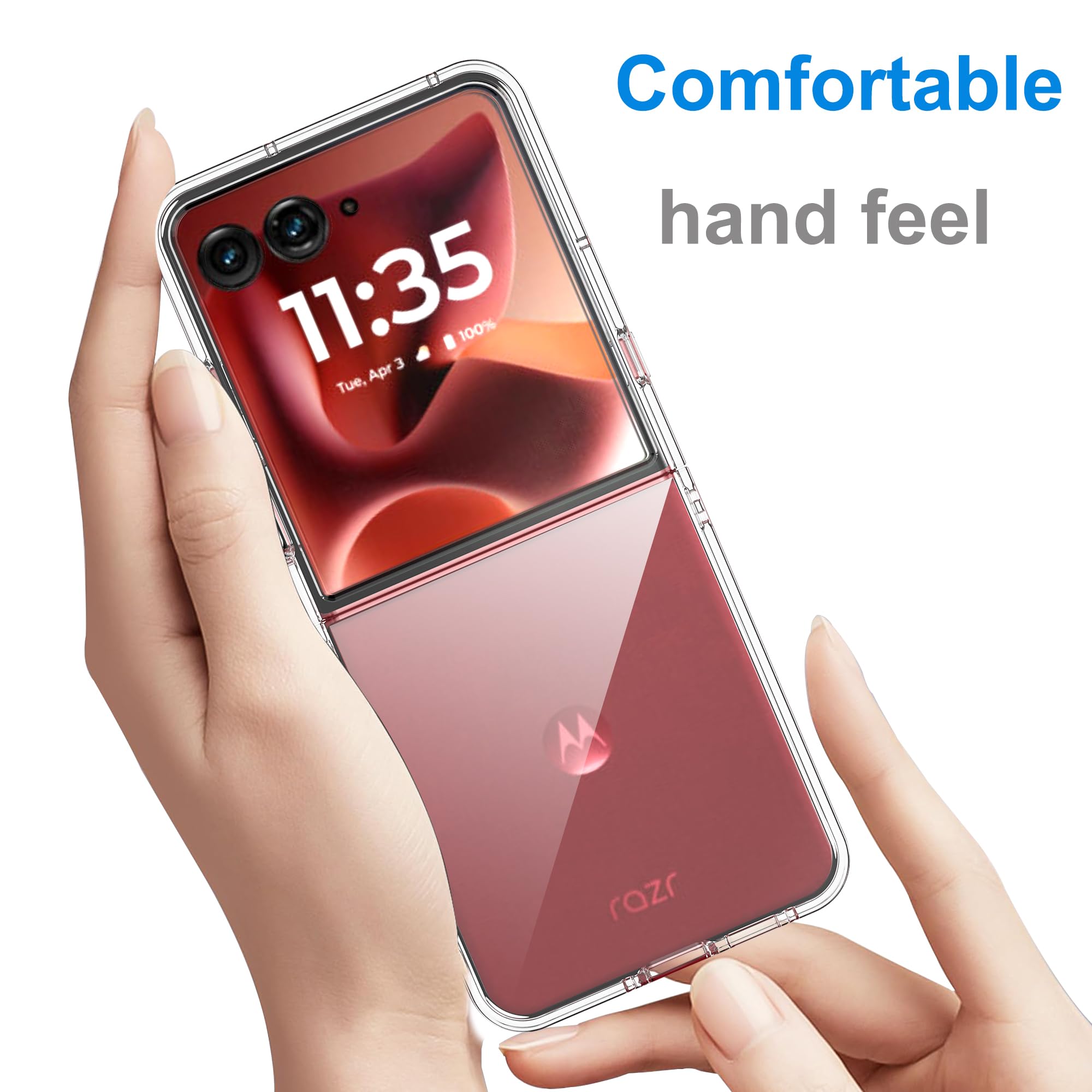 CAUHENYEE Cover per Motorola Razr 60 Ultra Custodia, Antiurto e AntiGraffio