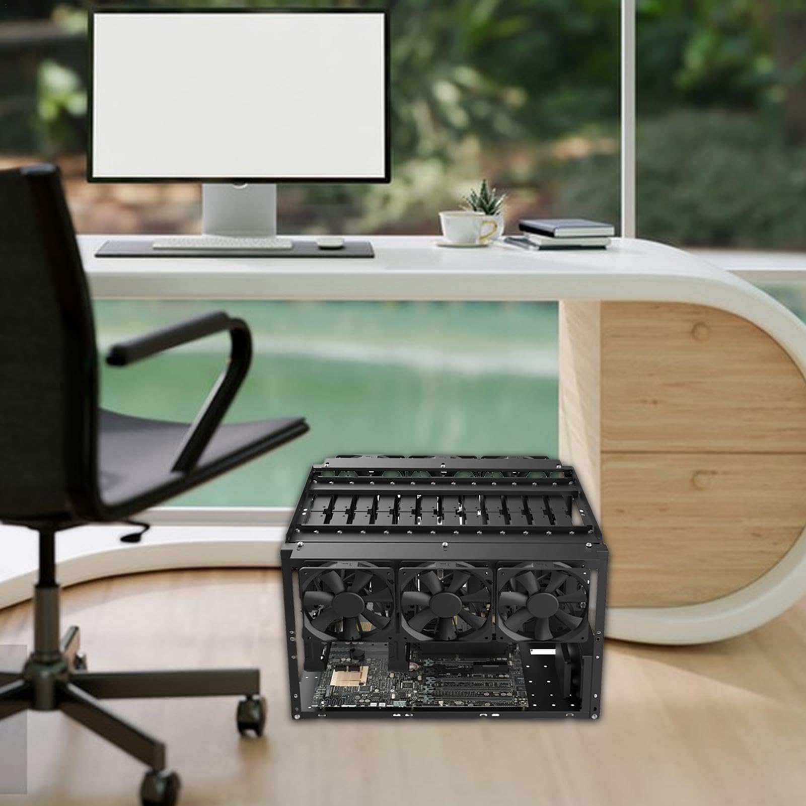 Mining Rig Frame, PC Frame Computer Case, Open Air Testbench, Stackable | Mining Rig, Rack Stand for Mining, Desktop Chassis for Mining,Graphics Card Stand,Modular Pc Frame