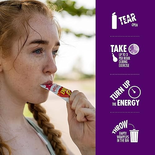 Miniatura 5 de HIGH5 Energy Gels  Geles deportivos de liberación rápida para potenciar los músculos para un rendimiento superior, jugo de fruta natural y sin
