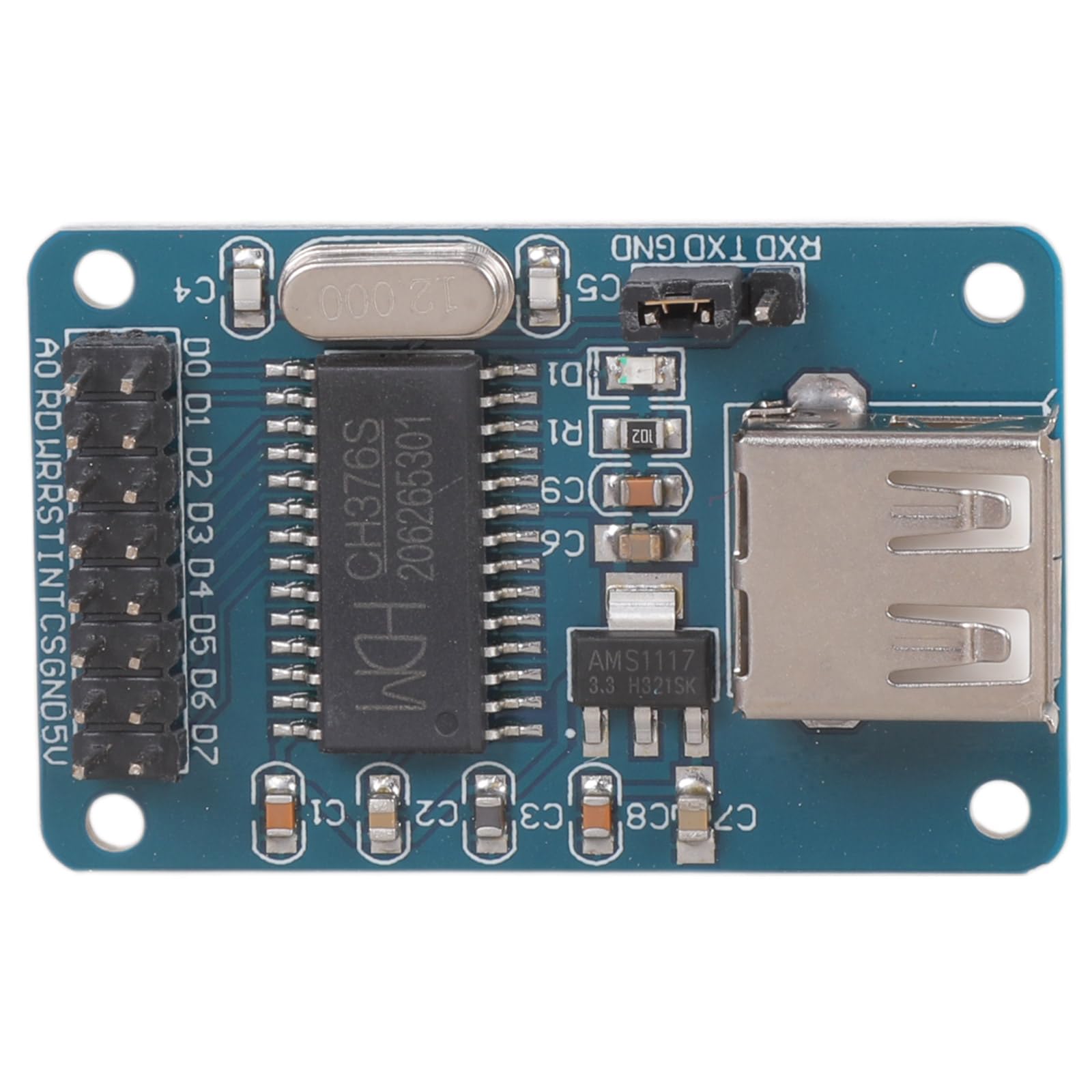 FackLOxc MultiProtocol USB Host Controller CH376 U Disk Read Write Module with 8Bit Data Bus for U Disk Memory Card Data Storage USB Host Module