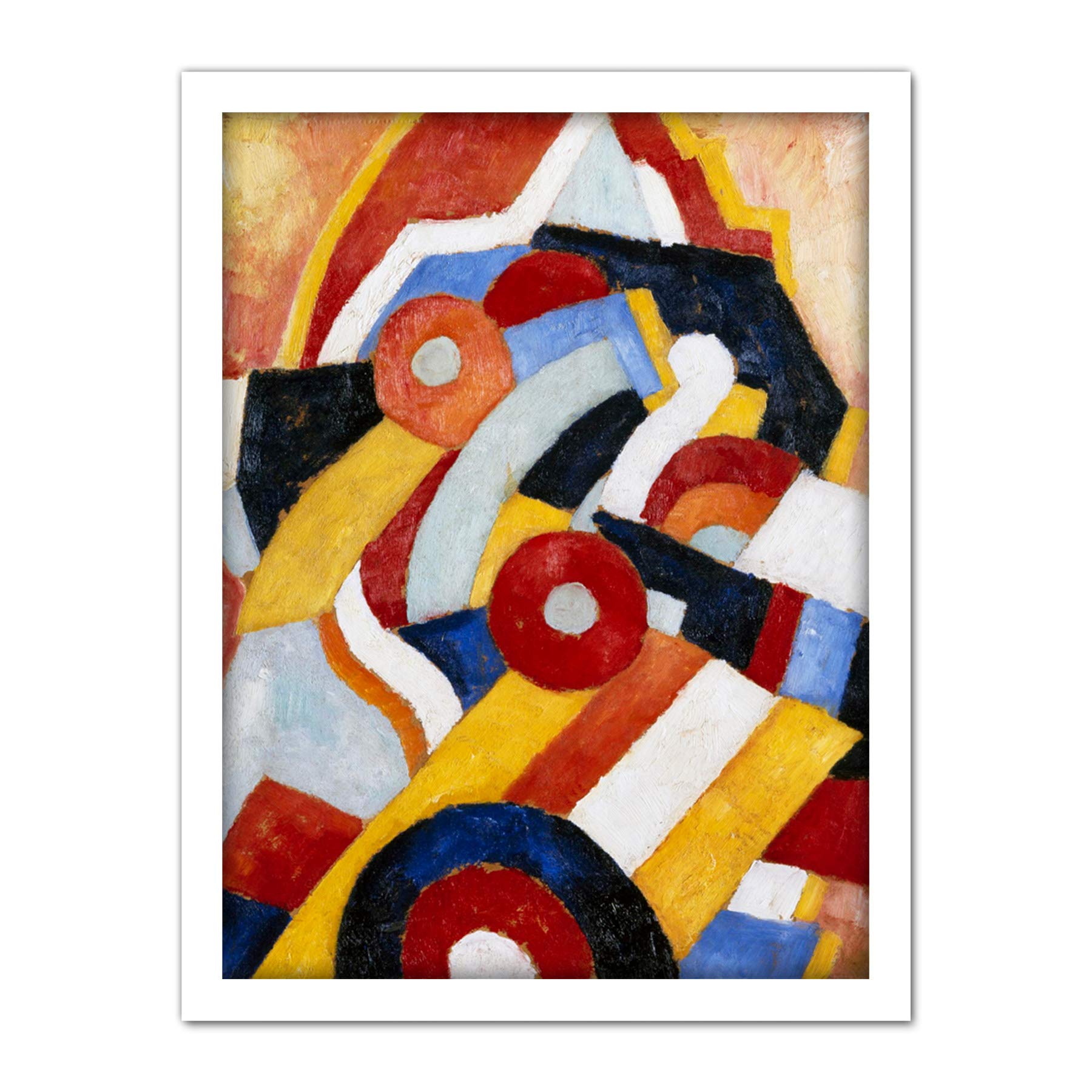 Marsden Hartley Abstraction Painting Artwork Framed Wall Art Print 18X24 Inch
