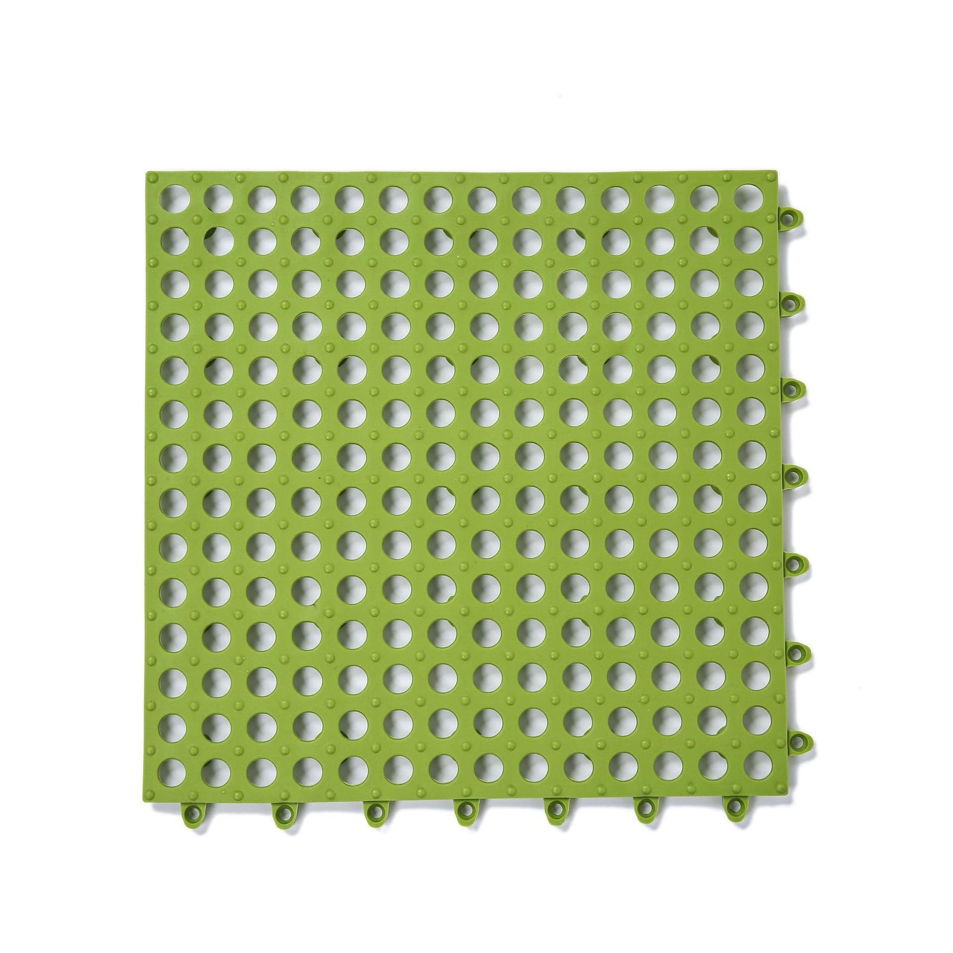 Alfombra De Ducha Antideslizante Baldosas De Bañera Impermeables Entrelazadas con Orificios De Drenaje Alfombras De Suelo Personalizables For Baño Piscina Cocina Gimnasio(Green,170g)