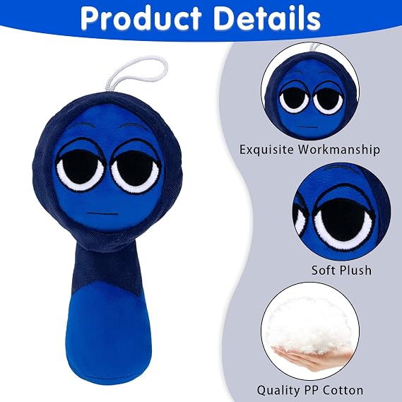 Sprunki Plush Toy, 9.8 Funny Sprunki Plushies For Games Fans Birthday Decorations, Soft Stuffed Animal Pillow Figure Doll Christmas Birthday Gifts For Fans