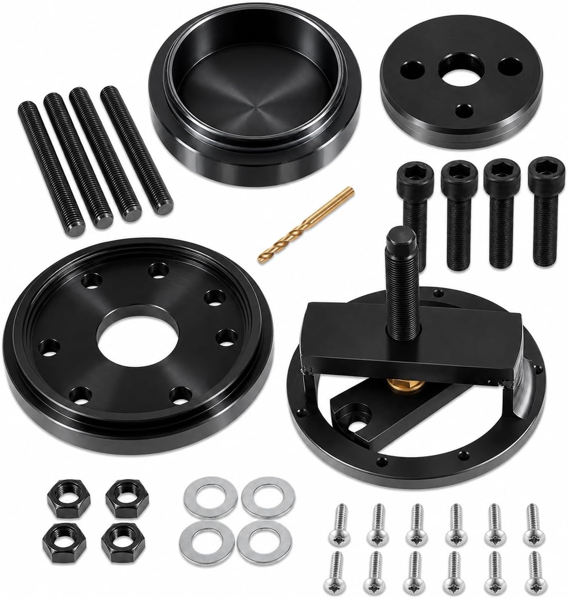 Front+Rear Crankshaft Seal Main Crankshaft Seal & Wear Sleeve Installer Tool Kit,Compatible with Cummins 3.9L 5.9L 6.7L 1989-2016 Replace 1338 3824498 5046 3824500 3164660 ST-224C 3824078 5395259